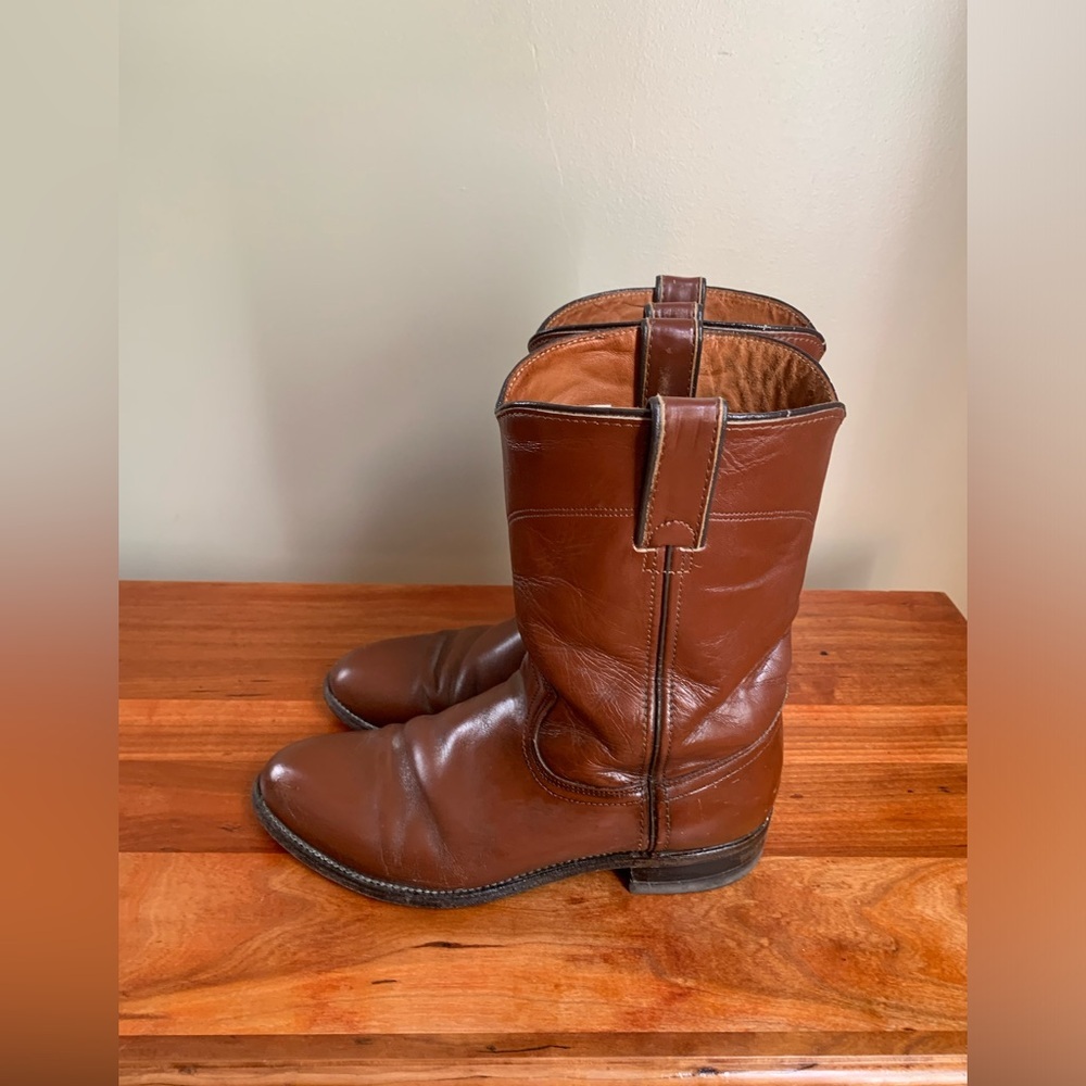 Double H Brown Cowboy & Western Boots - Picture 4 of 9